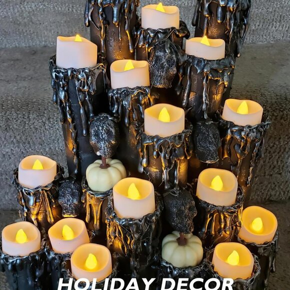 24-Pack Flameless LED Tea Lights Candles Battery Operated, 200+Hour Fake Electri - Picture 8 of 8